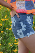GROW WITH THE FLOW DENIM SHORTS
