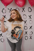 I ONLY KISS COWBOYS TEE
