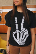 PEACE OUT SKELETON TEE